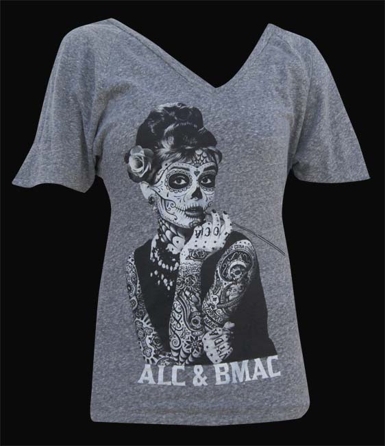 Womens Aubrey V Neck Dolman Sleeve Tee